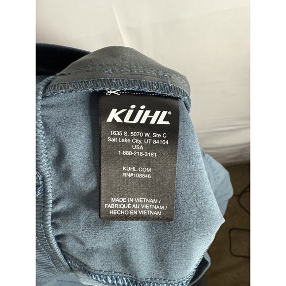 Men’s KUHL Performance Jogger Pants Blue L Reg Drawstring Hiking Travel - Picture 4 of 7